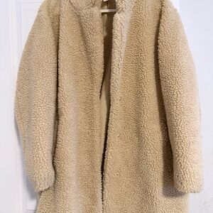 H&M Beige Teddy Jacket